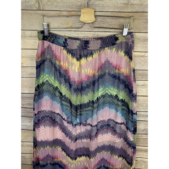 Olive And Oak Womens Large Maxi Skirt Sheer Side - Picture 8 of 11